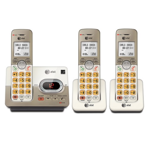 buy used Cordless/Landline Phones at&t EL52313 3-Handset Cordless Answering System